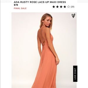 Lulus maxi dress. Worn once! Your turn!